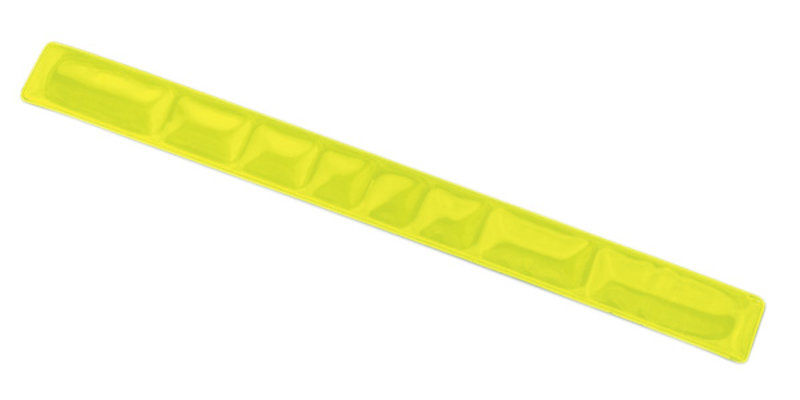 Reflexband mit Metallfeder, gelb
