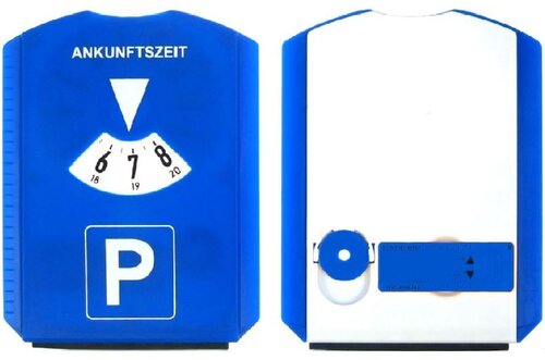 Parkscheibe mit Eiskratzer