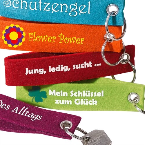 Schlüsselanhänger aus Filz