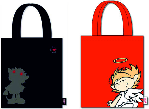 Baumwolltasche "Devil & Angels",