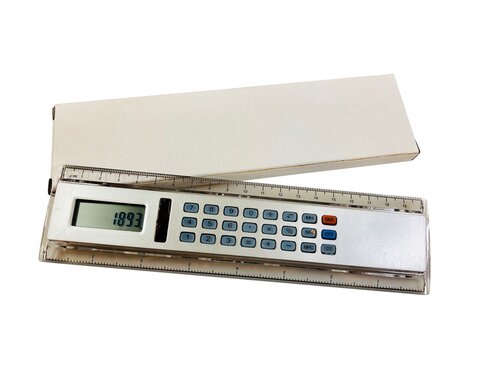 Lineal - 20cm - mit Solar-Rechner