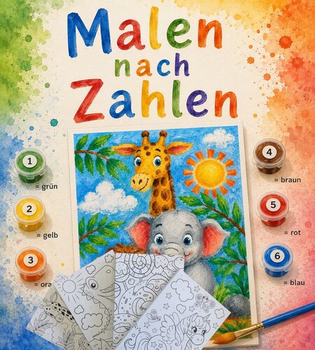 Malen nach Zahlen, sortiert