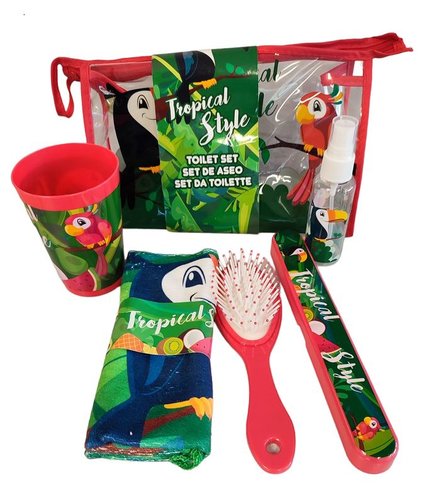 Kulturbeutel-Set "Tropical"