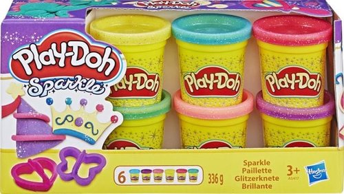 Hasbro - Play-Doh, Glitzerknete,