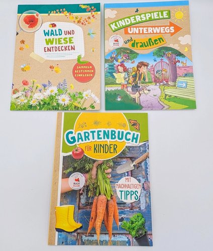 Kinderbücher für draußen, sortiert