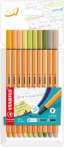 10er Fineliner STABILO® point 88®
