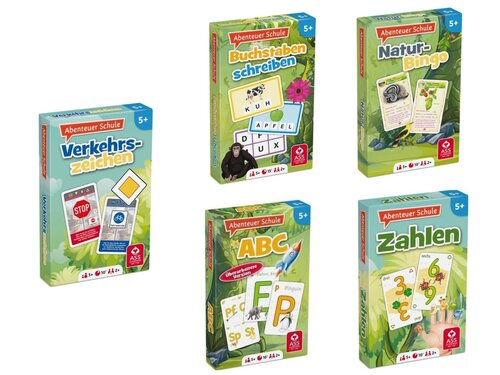 Kartenspiel Abenteuer Schule, sortiert