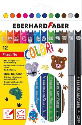 12 Filzstifte Animal