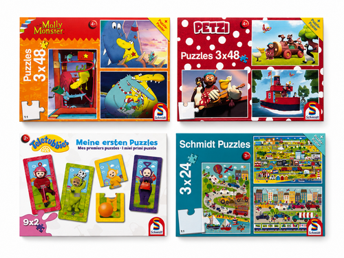 Kinderpuzzle, mehrfach sortiert