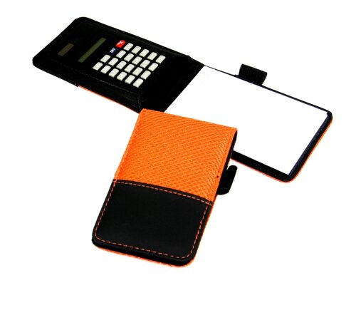 Notizmäppchen mit Solar-Rechner - Farbe