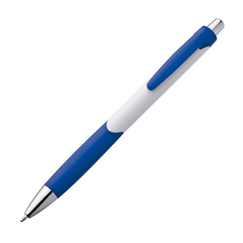 Kugelschreiber "Leda", Farbe weiß/blau