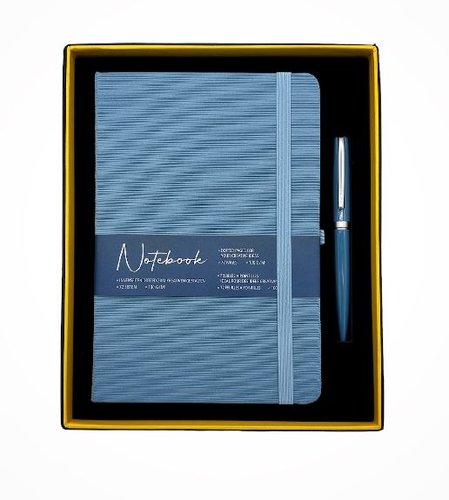 Hochwertiges Notebook-Set, blau