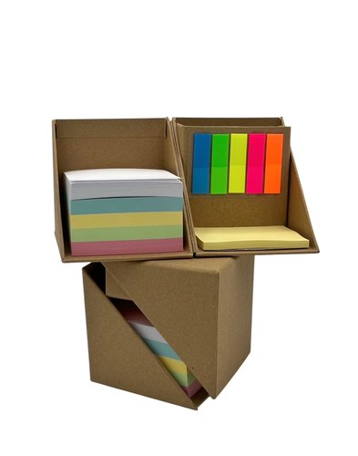 Haftnotiz-Set "CUBE" mit Stiftehalter