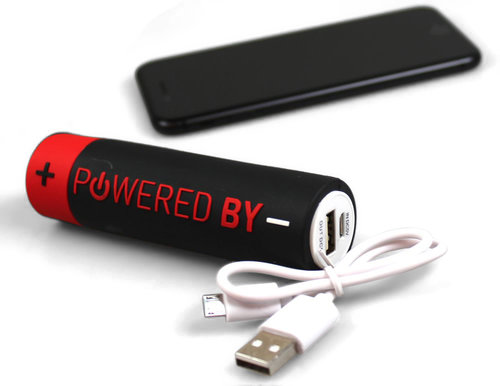 USB-Ladeakku "Powered by" Farbe: