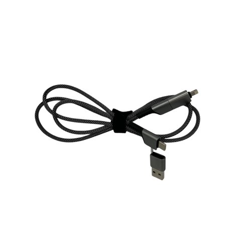 Schnellladekabel 60W, Farbe schwarz