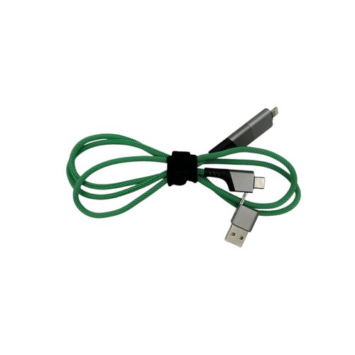 Schnellladekabel 60W, Farbe grün