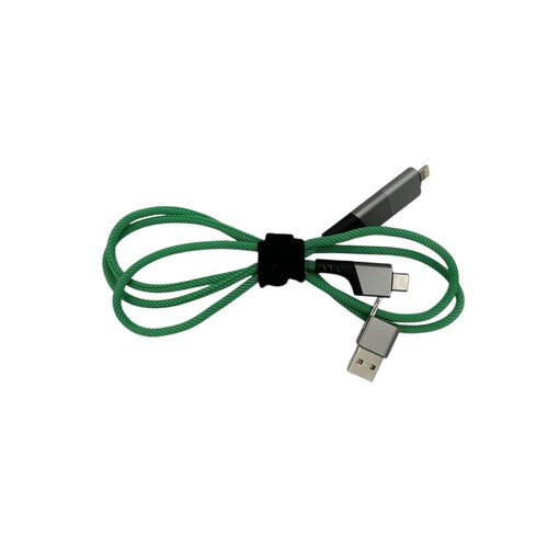 Schnellladekabel 60W, Farbe grün