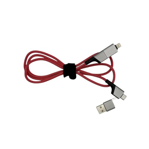 Schnellladekabel 60W, Farbe rot