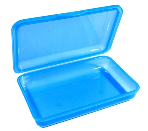 Brotbox - blau, Maße: 21 x 13 x 4 cm