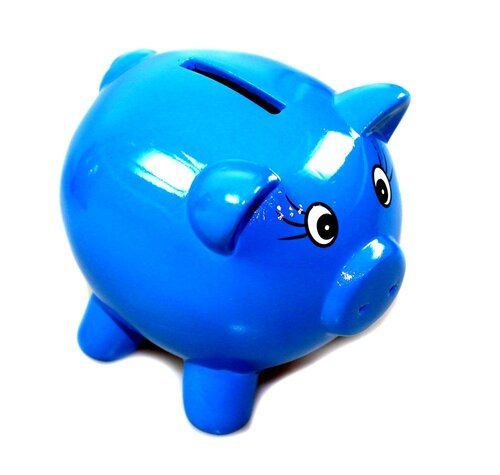 Sparschweinchen - Farbe blau