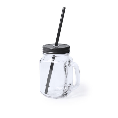 Trinkglas in schwarz