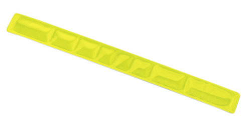 Reflexband mit Metallfeder, gelb