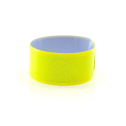 Reflexband mit Metallfeder, gelb