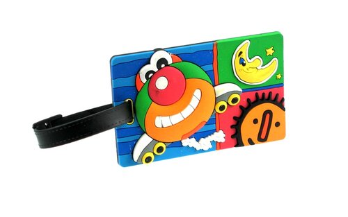 Gummierter Adressanhänger