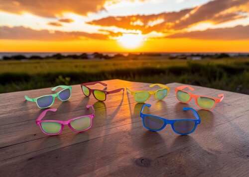 Sonnenbrille in modernen Farben
