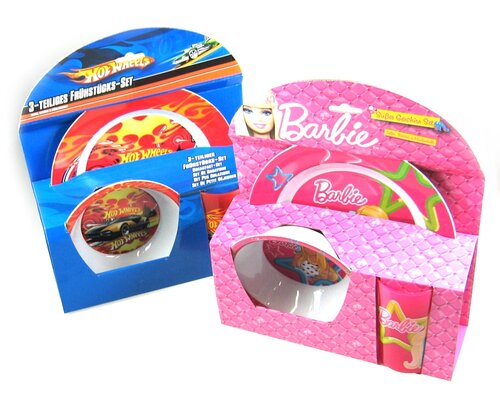 3-teiliges Frühstücks-Set aus Melamin