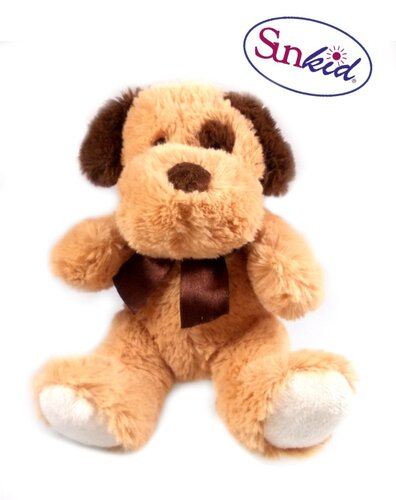 Plüsch-Hund, sitzend, 18 cm