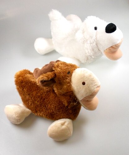 Plüsch-Handpuppe, 2-fach sortiert