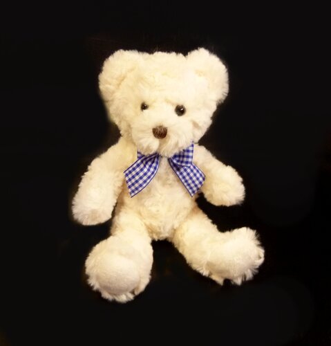 Plüschbär "Classic" mit Schleife, Farbe