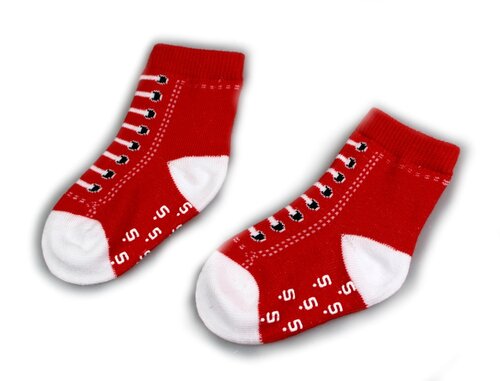 Baby Socken - Motiv: Sparkasse