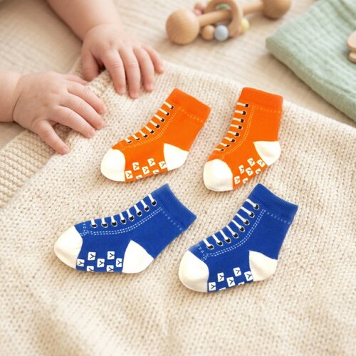 Baby Socken - Motiv: Volksbank, 2-fach