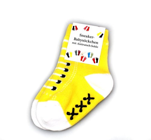 Baby Socken, Farbe gelb -