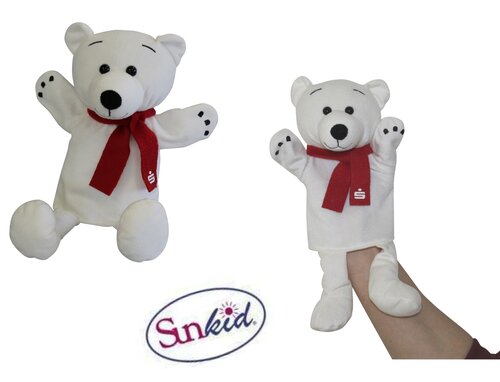 Plüsch-Handspielpuppe EISBÄR, Original