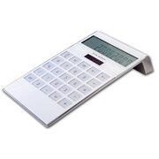Tischrechner weiß mit Solar,