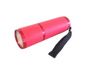 COB-Taschenlampe "GLOW", Farbe rot mit