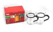 Teegläser-Set mit schwarzem