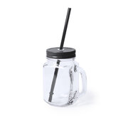 Trinkglas in schwarz