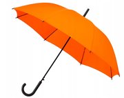 Stockschirm Orange mit gebogenen Griff