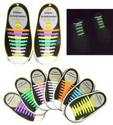 Silikon Schnürsenkel "Luminous", bunt