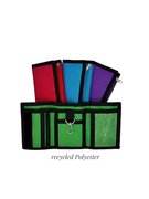 Trendige Nylon-Geldbörse mit Karabiner,