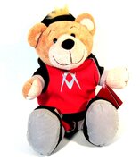 Plüsch-Teddy mit Basecap und T-Shirt,
