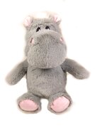 Plüsch-Nilpferd sitzend, ca. 18 cm