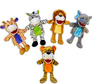 Plüsch-Handspielpuppen Safari, Original