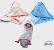 Baby-Kuscheldecke mit Kapuze, 2-fach