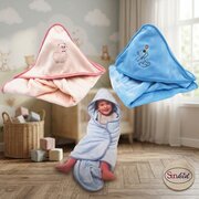 Baby-Kuscheldecke mit Kapuze, 2-fach